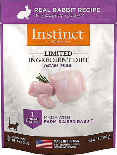 Instinct Limited Ingredient Cat Food Topper, Limited Ingredient Diet Natural Grain Free Wet Cat Food Topper